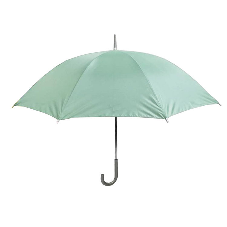 2023 Hot Sale 23 inch 8 ribs Manual Open Close Promotion mint green straight Umbrella