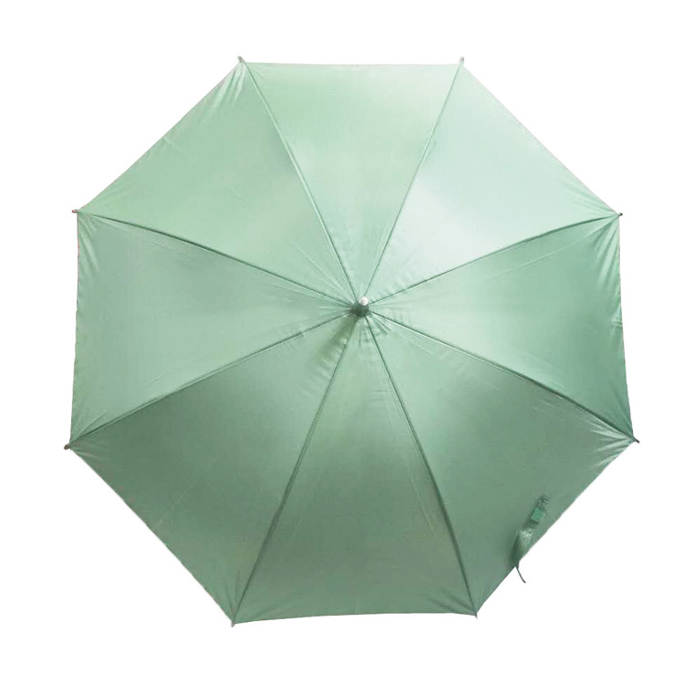 2023 Hot Sale 23 inch 8 ribs Manual Open Close Promotion mint green straight Umbrella