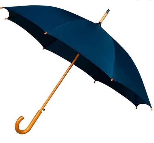 2023 Hot Sale High Quality Wooden J-shape Handle 23 Inch big size straight Umbrella