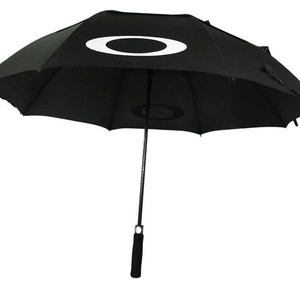 100% RPET Pongee Double Layer Automatic Open Golf Umbrella Promotion Umbrella