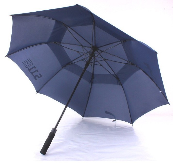 Double Canopy Layer Automatic Golf Printing 30 Inch Windproof Air Vented Umbrella