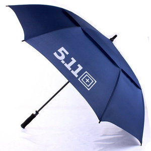 Double Canopy Layer Automatic Golf Printing 30 Inch Windproof Air Vented Umbrella