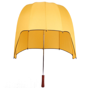 Anti-thunder windproof fiberglass helmet outdoor sport golf umbrella promotion mushroom shape hat dome sunshade rain gear