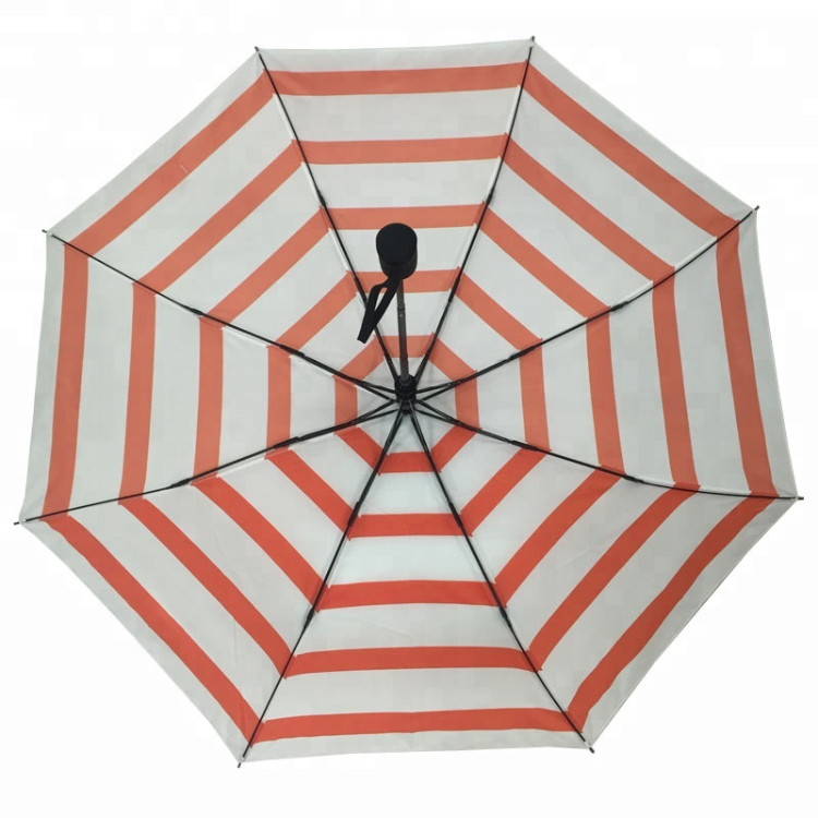 Automatic plaid umbrella Open Close Small Weight Portable Compact Tiny Mini Travel 2 Folding Umbrella