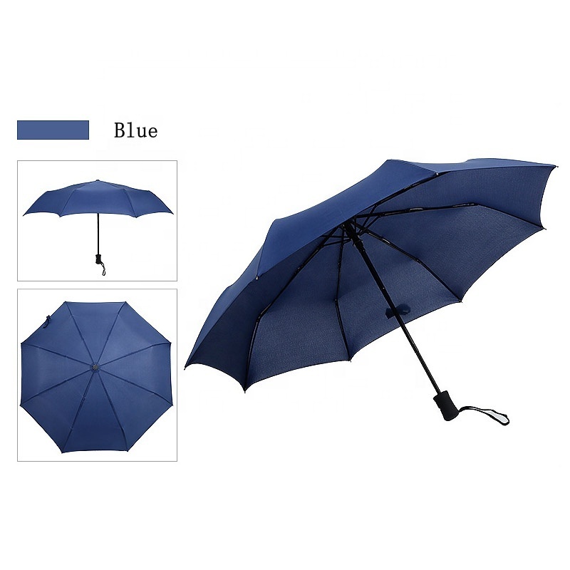 Plain Waterproof Fabric Rain Telescopic Umbrella, BrownColor Rain Telescopic Automatic Umbrella With Waterproof Fabric