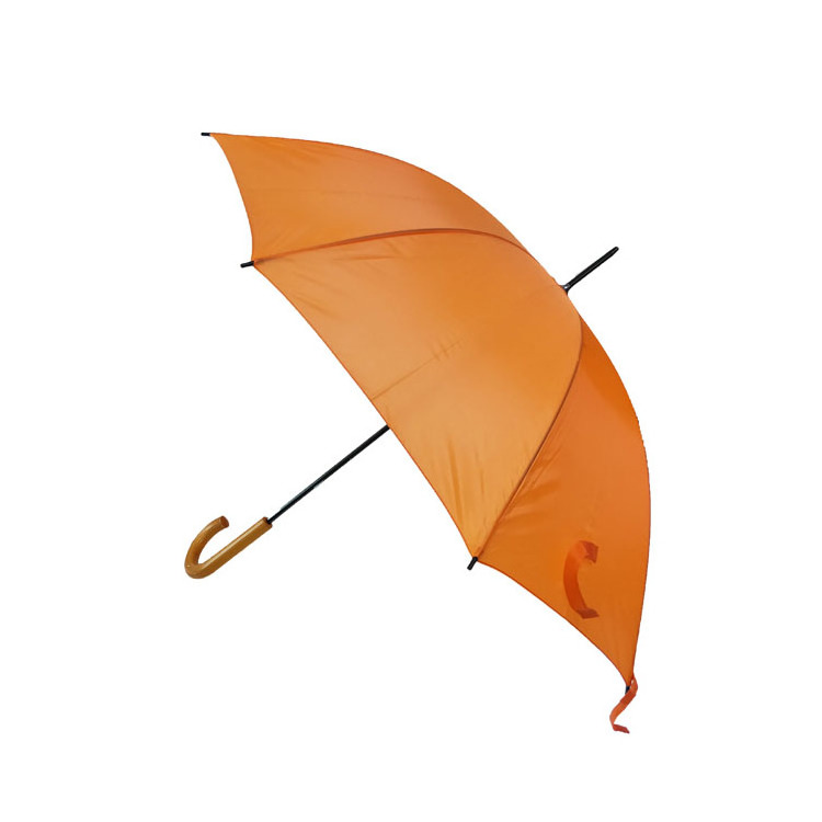 48 Inch Real Wooden Handle Umbrella Classic Auto Open Umbrella Rainproof Cane Stick Umbrella