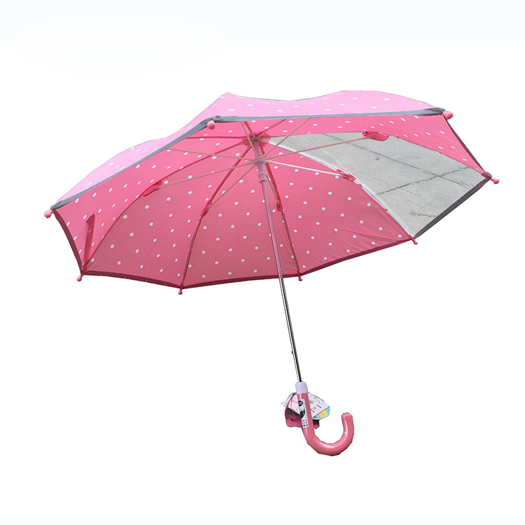 Windproof 19'' star Print Kid Cartoon Automatic Boys Girls plastic handle Straight Umbrella