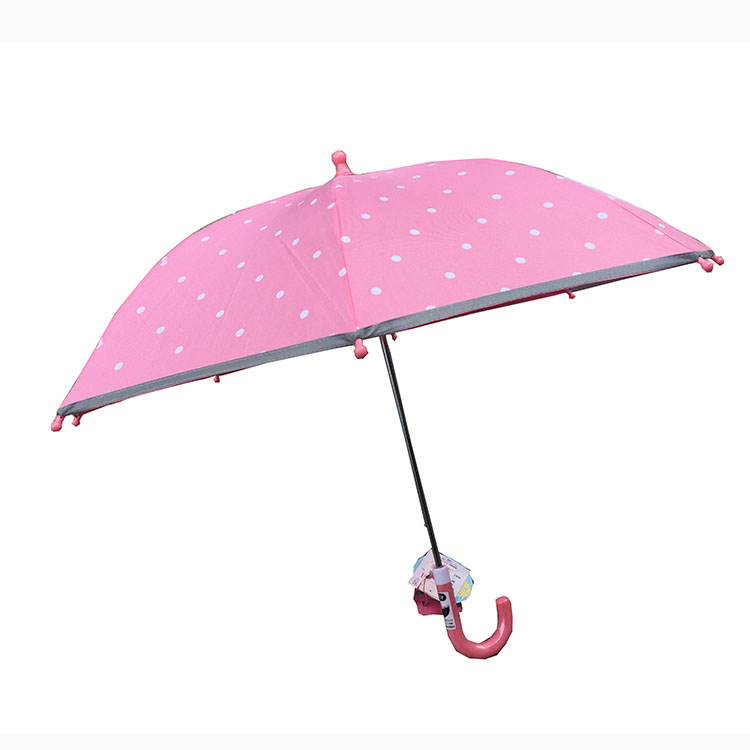 Windproof 19'' star Print Kid Cartoon Automatic Boys Girls plastic handle Straight Umbrella