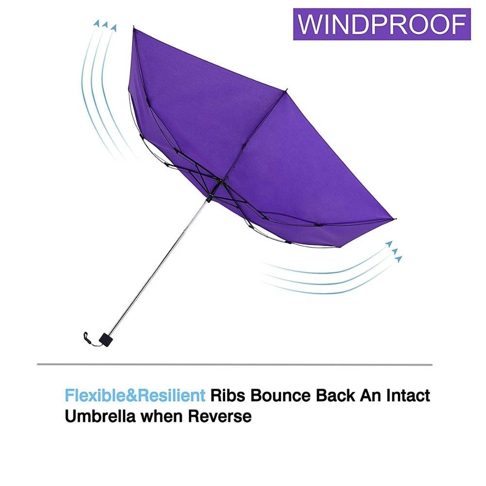 Mini Lightweight Light Weight Sun And Rain Travel Umbrella For Women Men