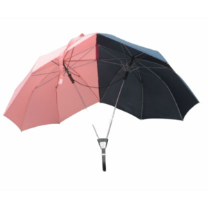 Original auto open two shafts two canopies twins umbrella New Innovate Custom Double Shaft Twins Lover Couple Umbrella