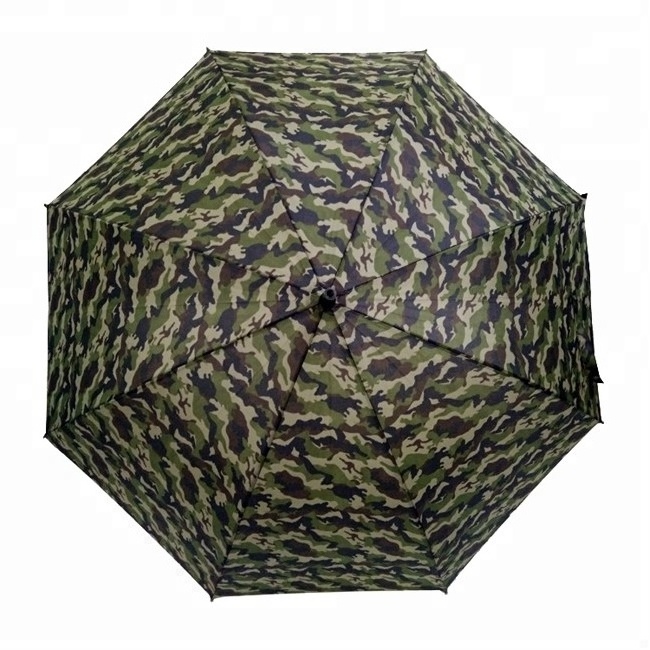 Drill camouflage fiberglass windproof rainy umbrella