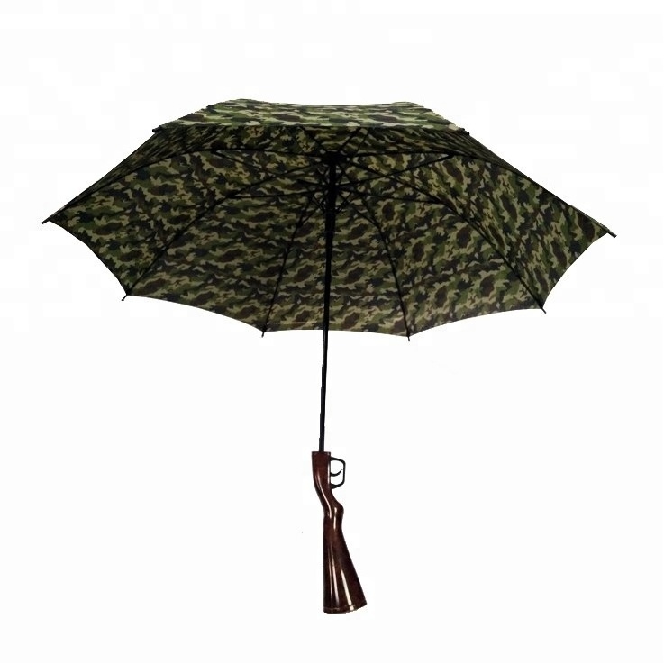 Drill camouflage fiberglass windproof rainy umbrella