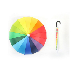 Wholesale umbrella for sale 23" 25'' 27''plastic water cup promotional auto open straight umbrella with no water drip case