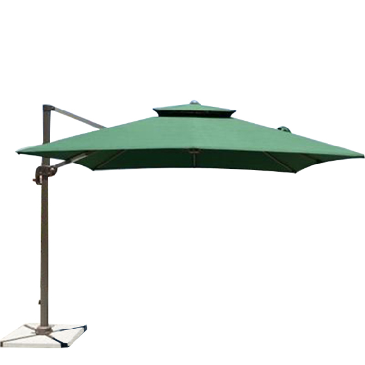 Aluminium Pole Sunshade Cantilever Outdoor Square Hotel Pool Commercial Patio Umbrella