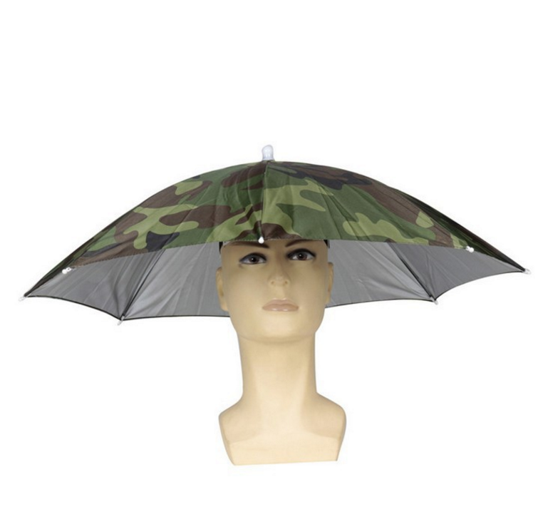 Umbrella Hat for Hunting & Fishing promotional customized logo