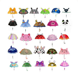 Wholesale boys and girls cheap personalized 3D frog animal kid umbrella custom print