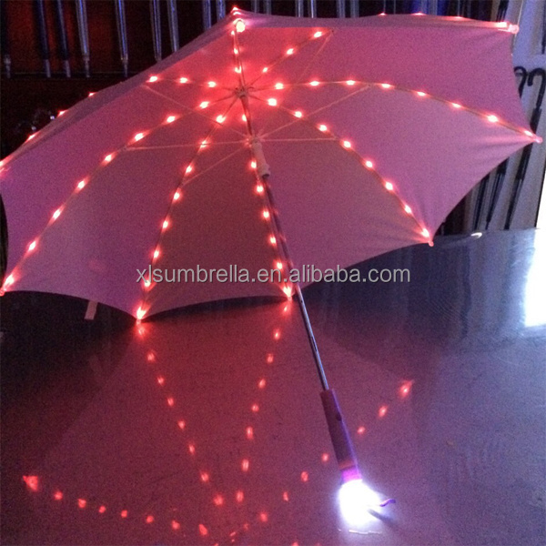 colorful with shining light Christmas LED umbrella