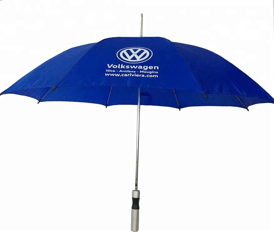 Standard Size Scooter Silver Metal Frame Logo Cheaper Umbrella