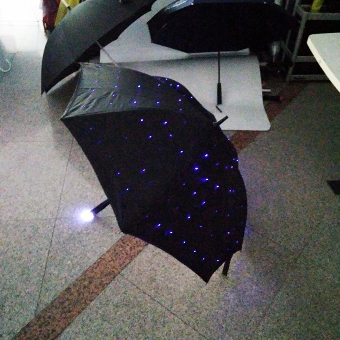 LED umbrella with light Ribs fabric with led light handle LED Laser Sword Light up Flashing Golf Umbrellas with 7 Color Changing