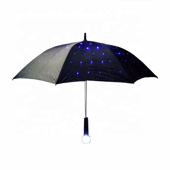 LED umbrella with light Ribs fabric with led light handle LED Laser Sword Light up Flashing Golf Umbrellas with 7 Color Changing