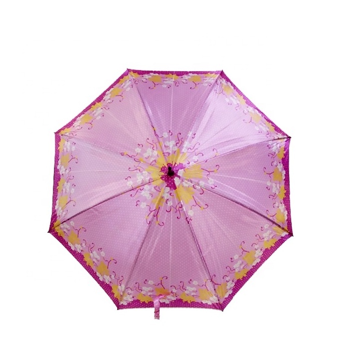 Cheap Satin Fabric Auto Straight Umbrella for Indonesia Market Promotion Umbrella