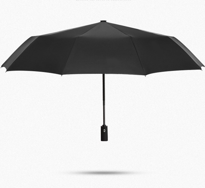 21 inches compact Strong solid color pattern windproof full automatic two layer umbrella