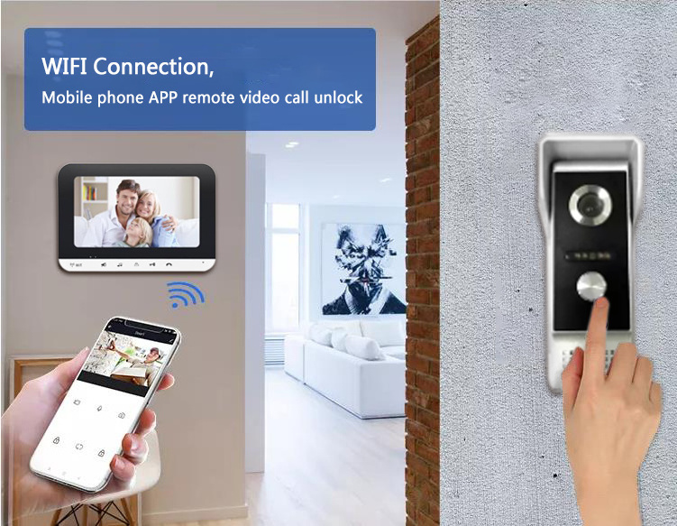 Tuya APP Apartment Video Door Phone Entrance Intercom Smart Video Intercom system