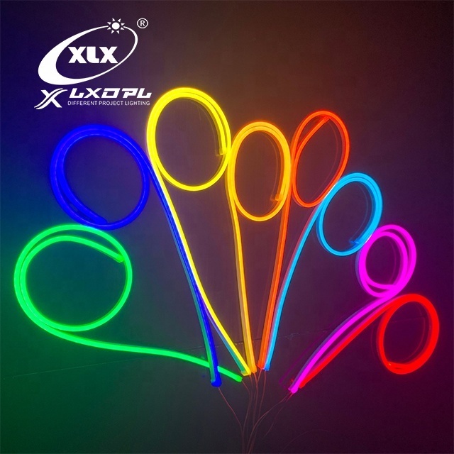 Silicone IP67 Waterproof 12v 24v RGB Neno flex rope lighting led flexible neon strip light for decorate