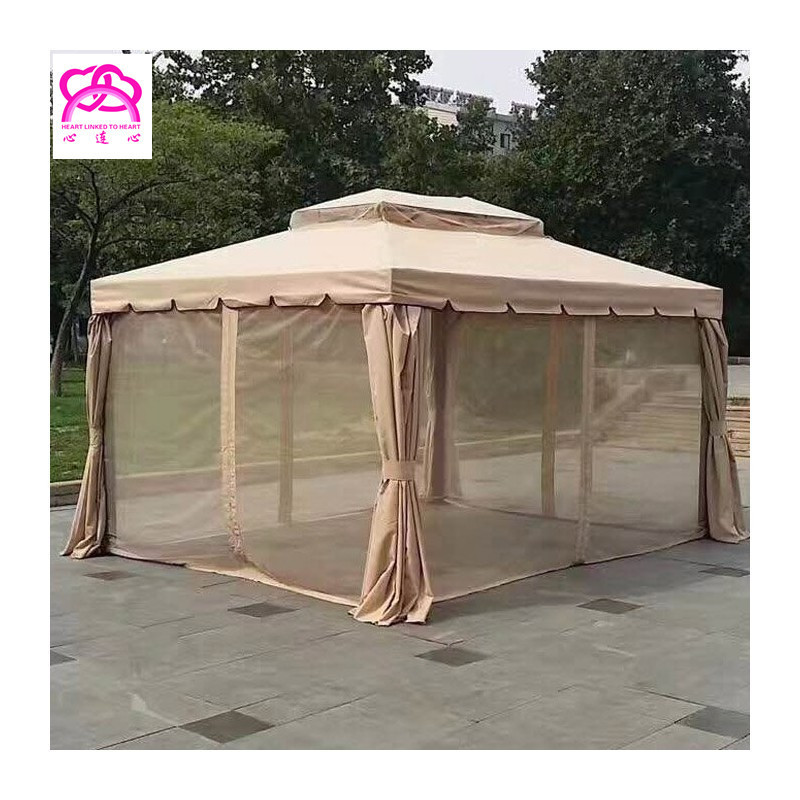 Best price 10ftX10ft  sojag roma gazebo with aluminum roof hardtop gazebo mosquito netting