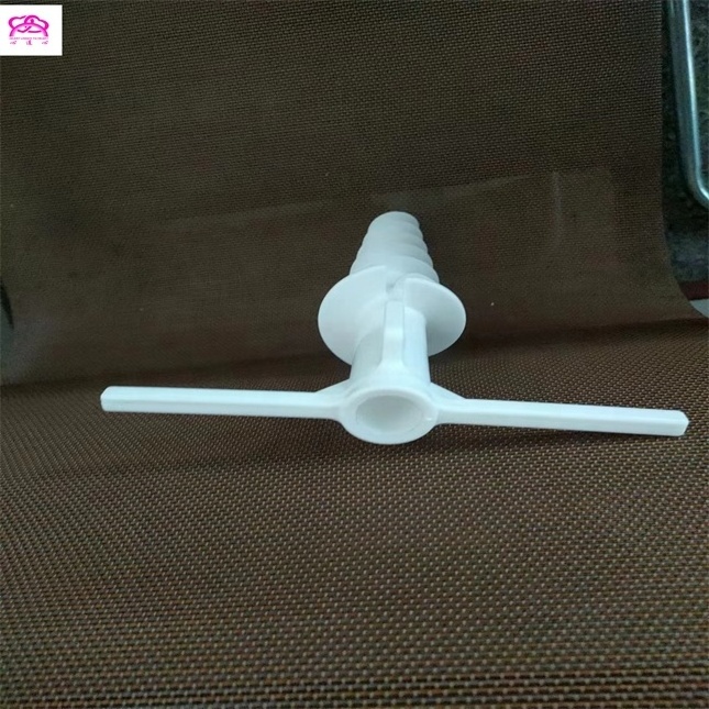 White Umbrella Anchor Heavy Duty Spike Stand Umbrella Sand Screw Anchor,Winds Easy-carrying Plastic Ground beach umbrella base.