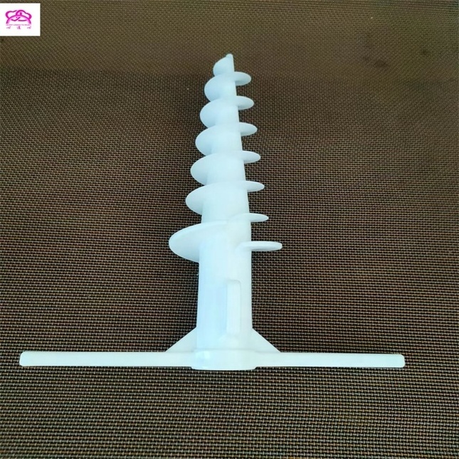 White Umbrella Anchor Heavy Duty Spike Stand Umbrella Sand Screw Anchor,Winds Easy-carrying Plastic Ground beach umbrella base.