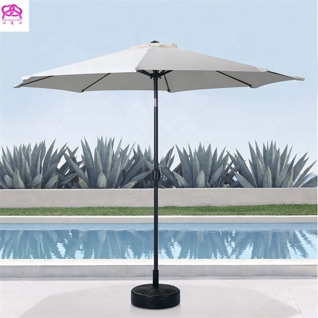 Wholesale parasol umbrellas garden set Custom outdoor patio garden/beach umbrella ,9/10FT parasol and UV protection.