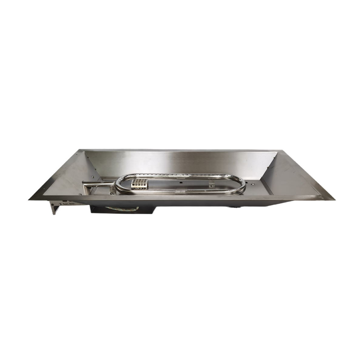 Stainless Steel Burner Rectangular Drop-in Fire Pit Pan