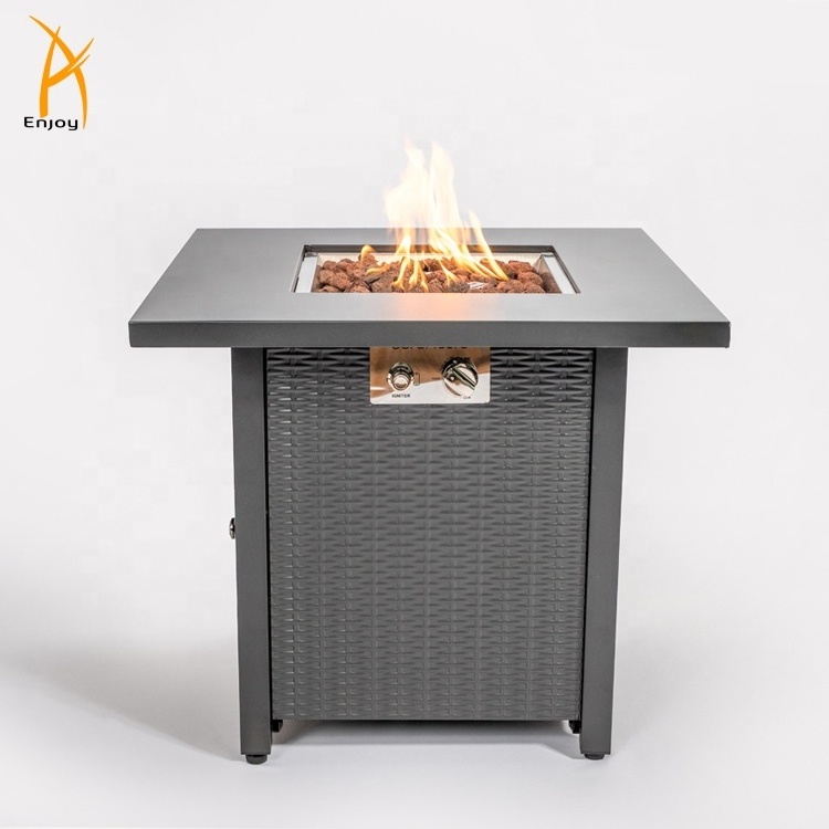 28 Inch Outdoor Propane Fire Pit Table Gas Fire Pit Table Garden Fire Table