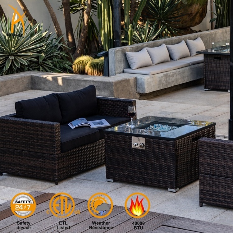 US Drop Shipping Available Propane Fire Pit Table Patio Gas Fire Pit table Outdoor Fire Table free shipping