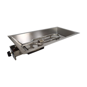 Stainless Steel Burner Rectangular Drop-in Fire Pit Pan