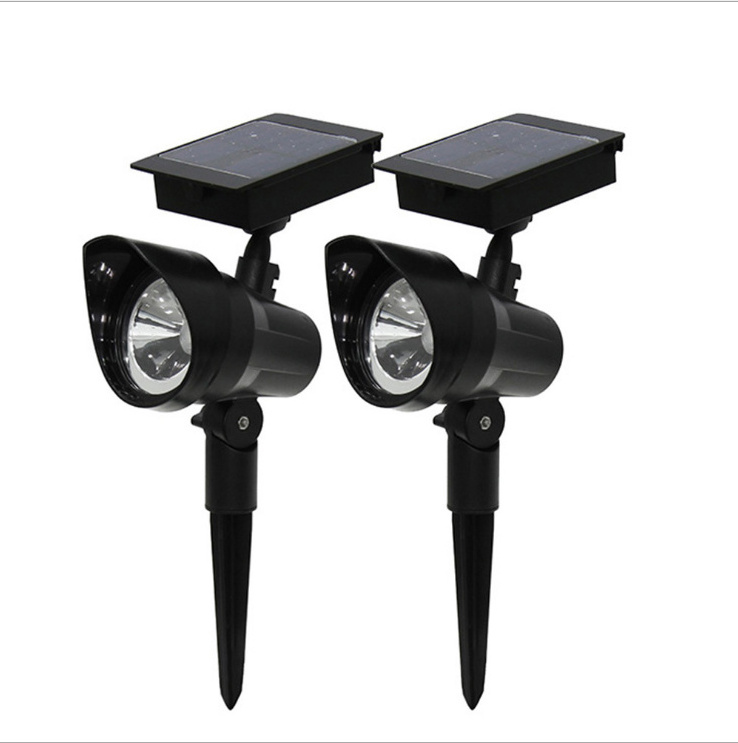 High quality Outdoor solar power motion sensor waterproof spike and wall spotlight for courtyard landscape garden