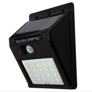 Waterproof IP65 20 LED motion sensor courtyard garden Wall solar Lights Outdoor for Garage Patio Driveway Yard landscape