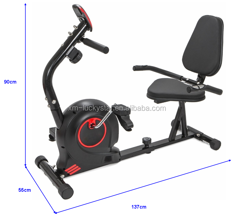 Fitness Equipment Indoor Home Magnetic Exercise Recumbent Bike With Seat Static Bike  Cardio Indoor