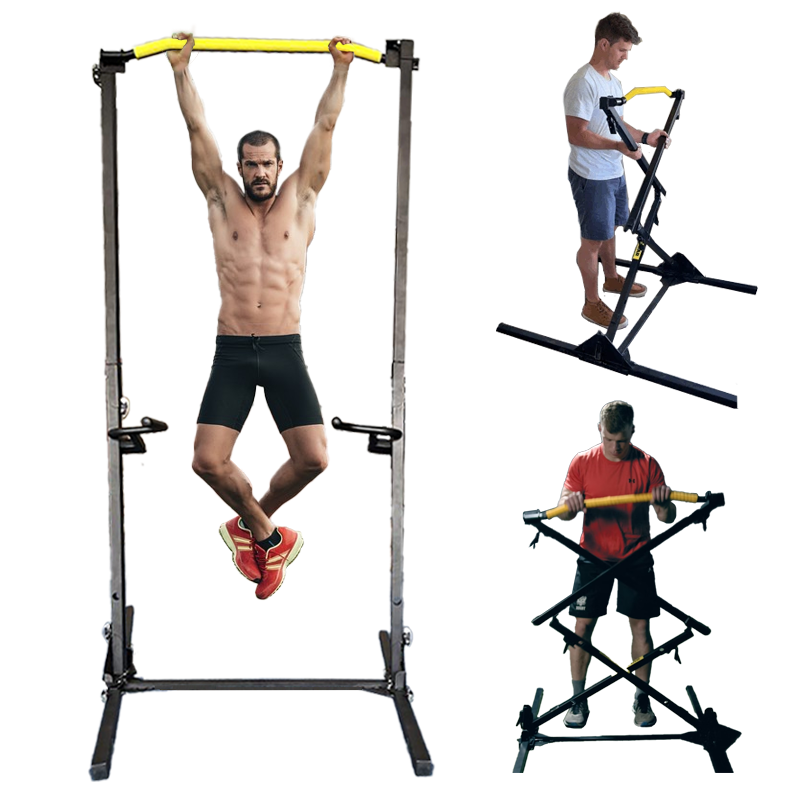 wholesale outdoor folding training pull up bar chin up station dip stands door gym chin  multi functional horizontal up bar