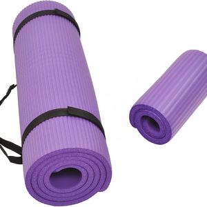 Quality Weighted Popular Yoga Mat Matt Eco-Friendly Material 12 Non-Slip Yoga Pilates Fitness at Home & Gym Twin Color Yoga Mat