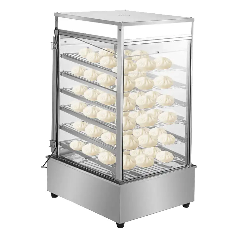 Electric food heating display cabinet steamed bun machine Commercial electric rice steaming machine heating steamer