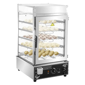 Electric food heating display cabinet steamed bun machine Commercial electric rice steaming machine heating steamer