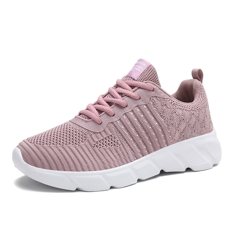 Thick Sole Women's Sneakers Spring Summer Morning Running Cool Casual Shoes Easy Fashion Pink Sneakers