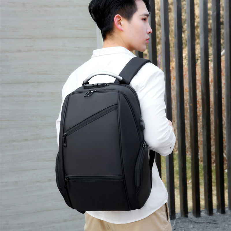 Simple Three-dimensional Fashion Men's Backpack Business Leisure For Backpack Large Capacity Multi-layer Storage