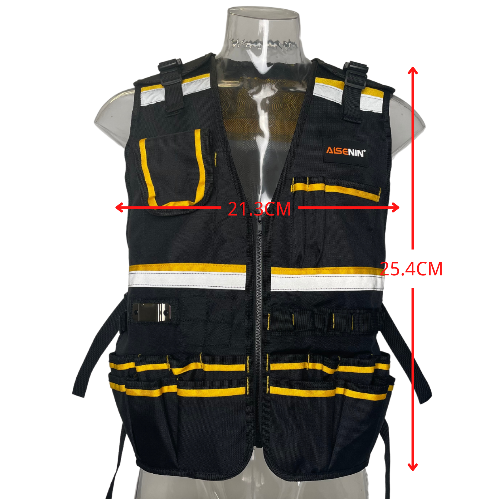 Visibility Safety Vest Reflective Vest Electrician Orange Safety Work Tool Vest