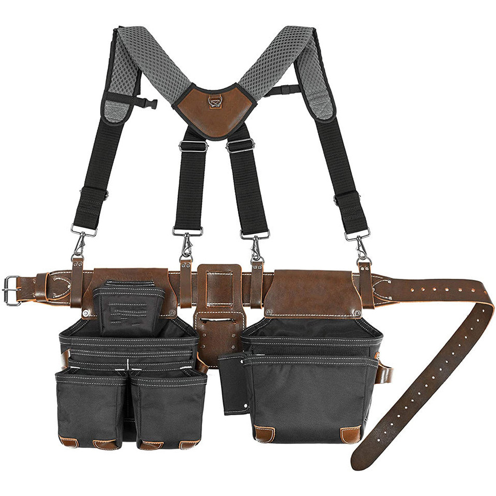 Custom Electrician Tools Vest Belt  Waist Belt Heavy Duty Adjustable Carpenter Pouches Suspender Tool Bags