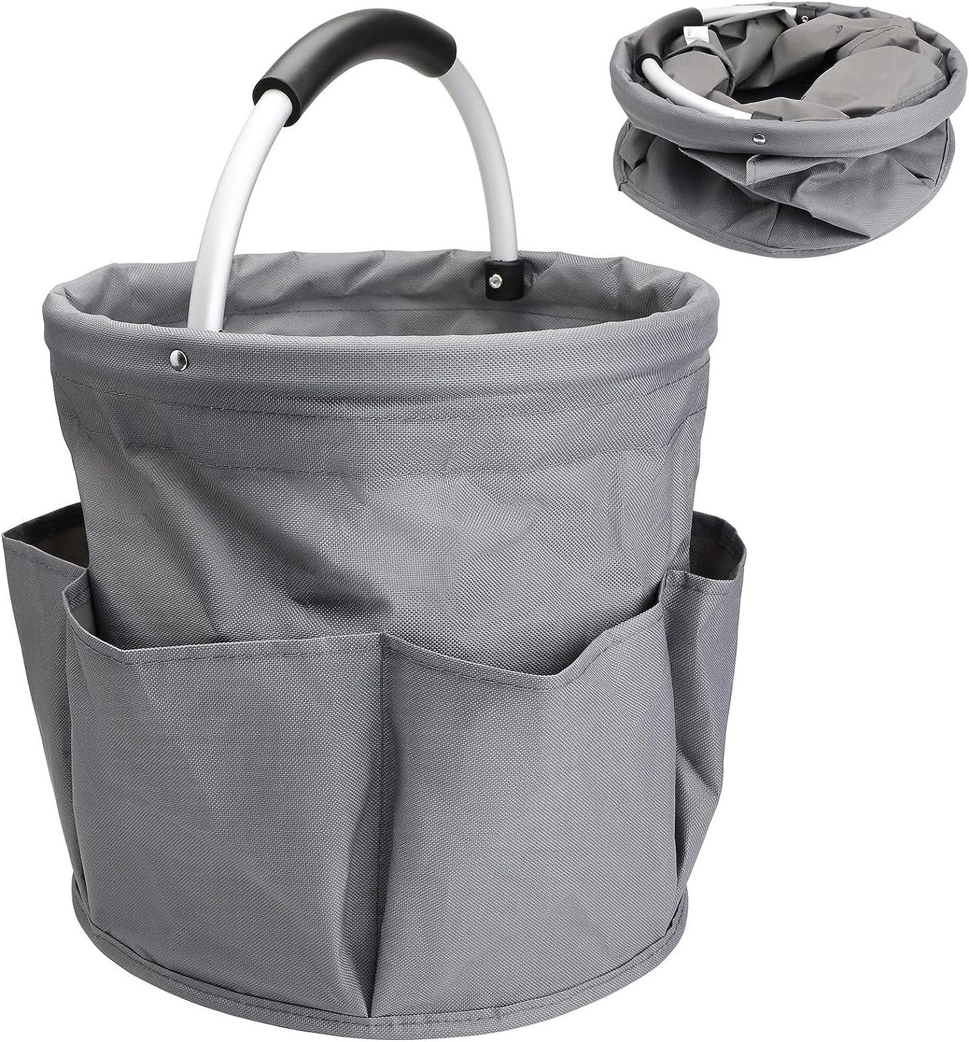 Portable Tool Bag Garden Tool Organizer 5 Gallon Bucket Tool Organizer with Multiple Outer Pockets