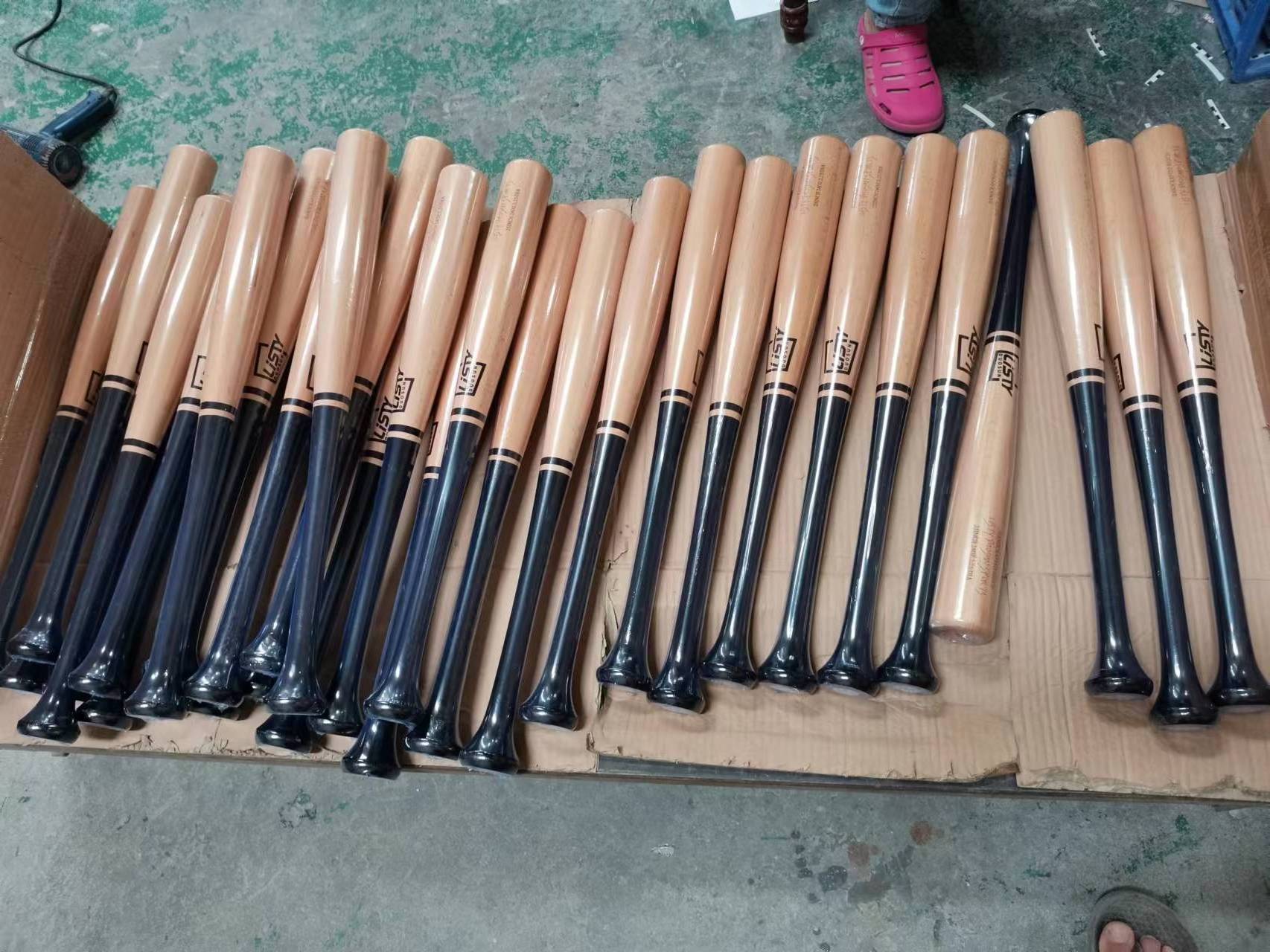 Listy Duosun Wholesale 36 Inch Wooden Baseball Bats Customized Fungo Baseball Bat OEM Wood Baseball Bat