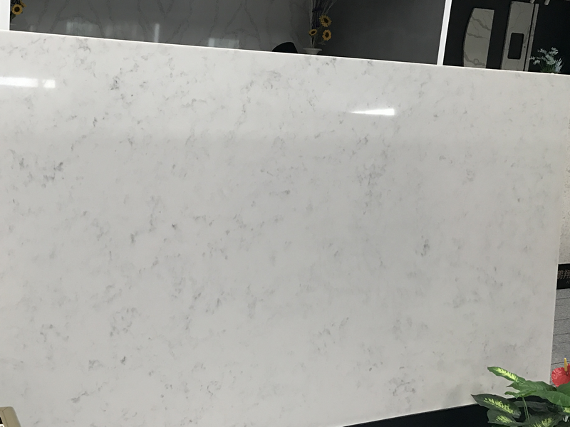 Factory Wholesale High Quality Artificial Stone Carrara White Quartz For Vanity Tops and Counter Tops